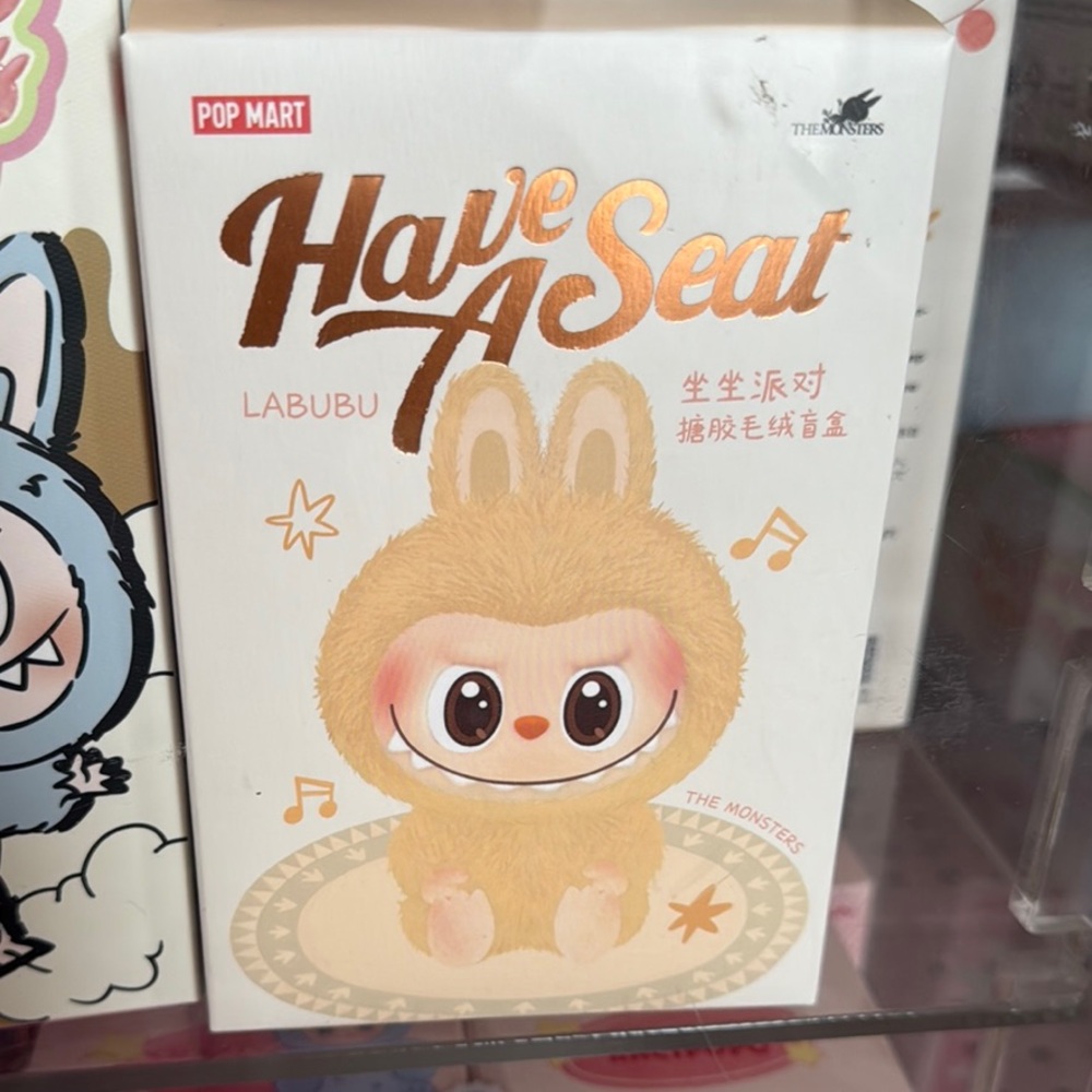 Pop Mart Labubu 'Have A Seat' Figure - Cream